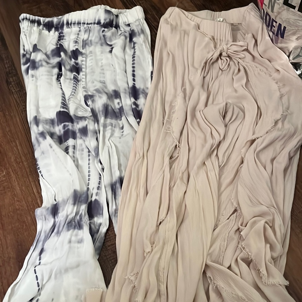 Beach pants, flares. Size small